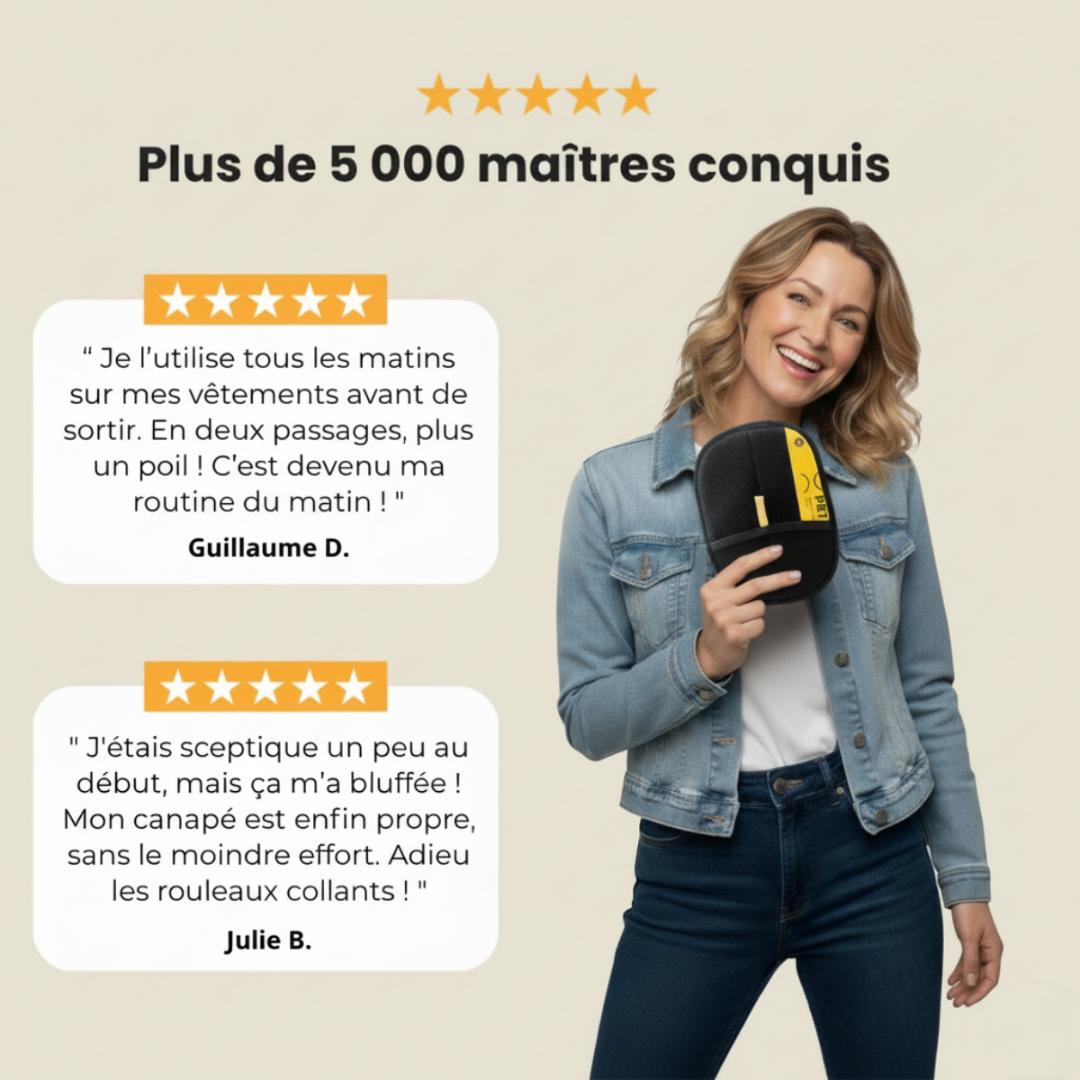 Capte’Poils™ – Retirez les poils en un geste